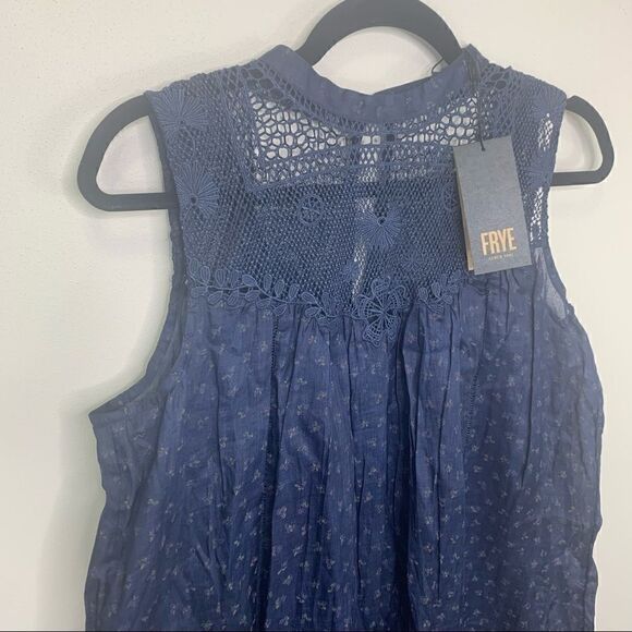 FRYE navy blue yoke dress size XS NWT (E1) - Picture 4 of 9